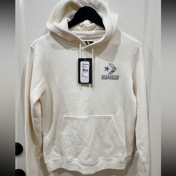 CONVERSE Outdoors Art Graphic Hoodie Off white small $65 - Picture 5 of 9